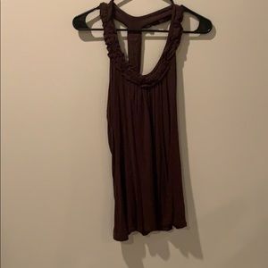 Brown Rayon/Spandex top